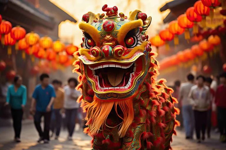 Explore perfect destinations for retirees and digital nomads with Coolvoyage: stunning landscapes, comfortable accommodations, and inspiring workspaces. A vibrant, colorful dragon costume is paraded through a street in London adorned with red lanterns, celebrating the Lunar New Year. People in the background watch and walk alongside in a festive atmosphere, with the sunlight casting a warm glow over the scene. Explore perfect destinations for retirees and digital nomads with Coolvoyage: stunning landscapes, comfortable accommodations, and inspiring workspaces.